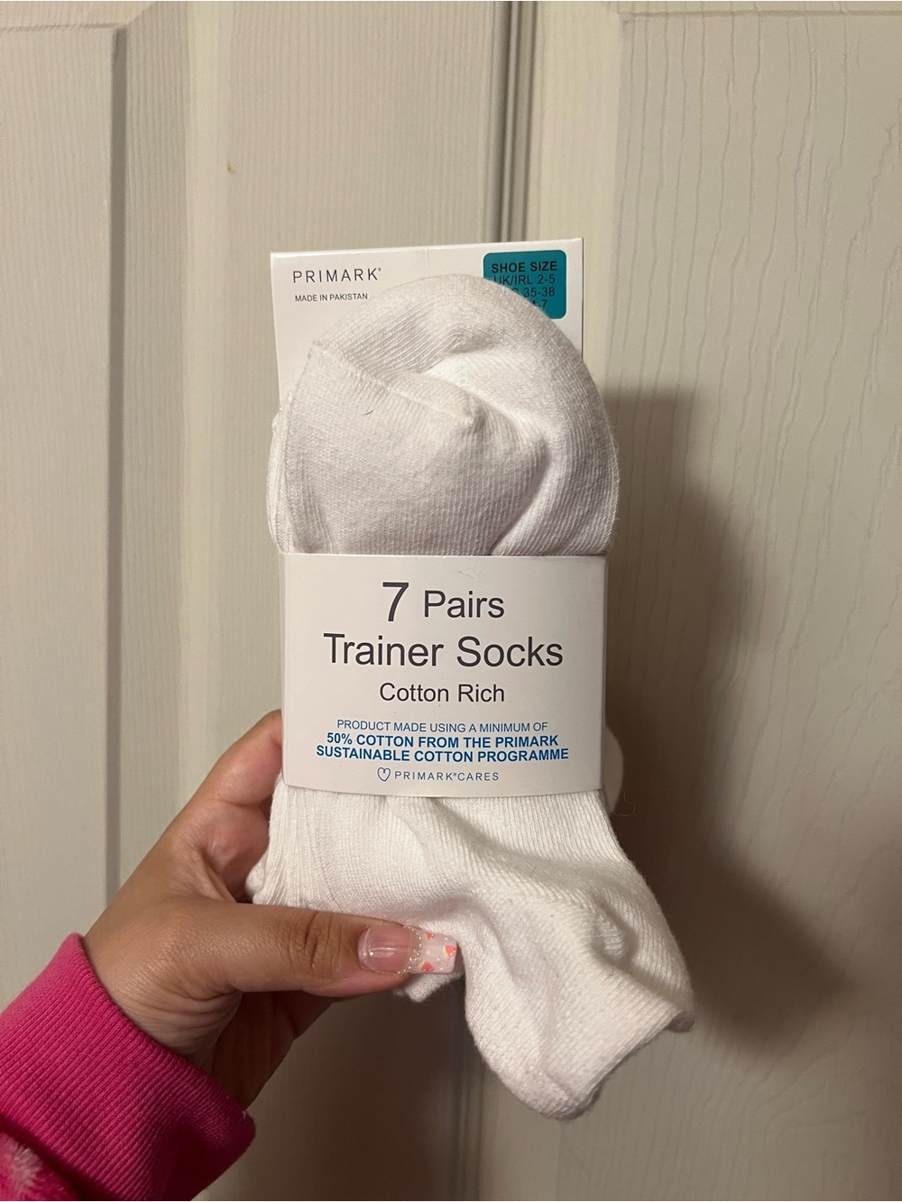 Primark White Trainer Socks - 7 Pairs